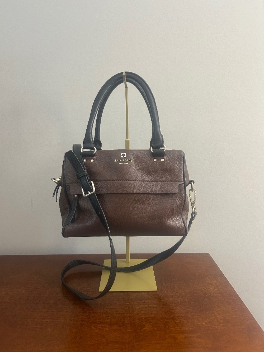 Y2K Kate Spade Brown Crossbody Satchel